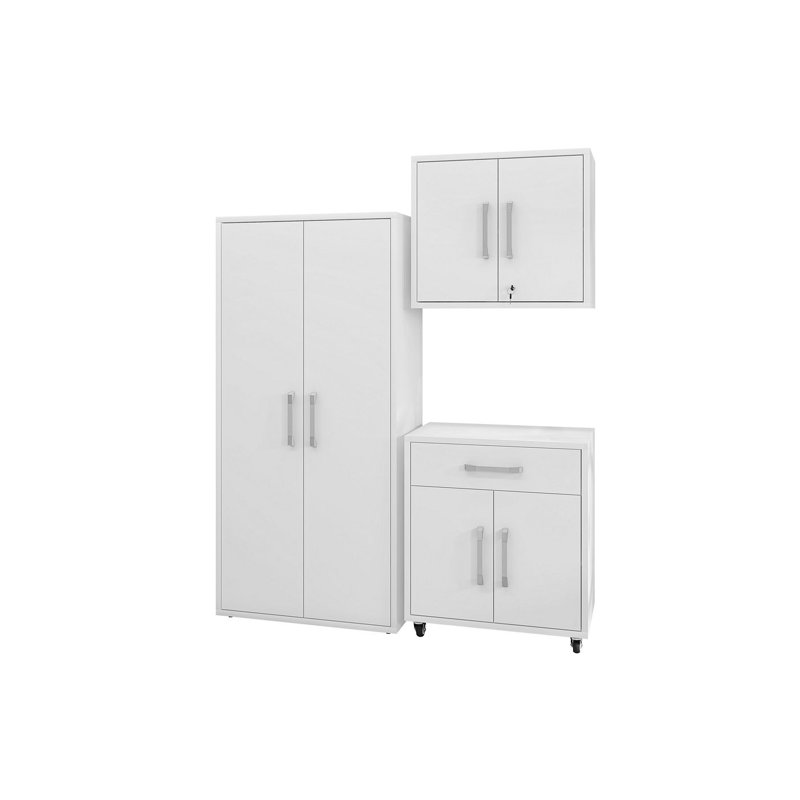 Aseem 3 Piece Storage System, White