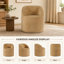 Fauteuil d'appoint en tonneau 31,5 po moderne en chenille avec mousse de compression, fauteuil de lecture confortable pour le salon et la chambre à coucher-488095868
