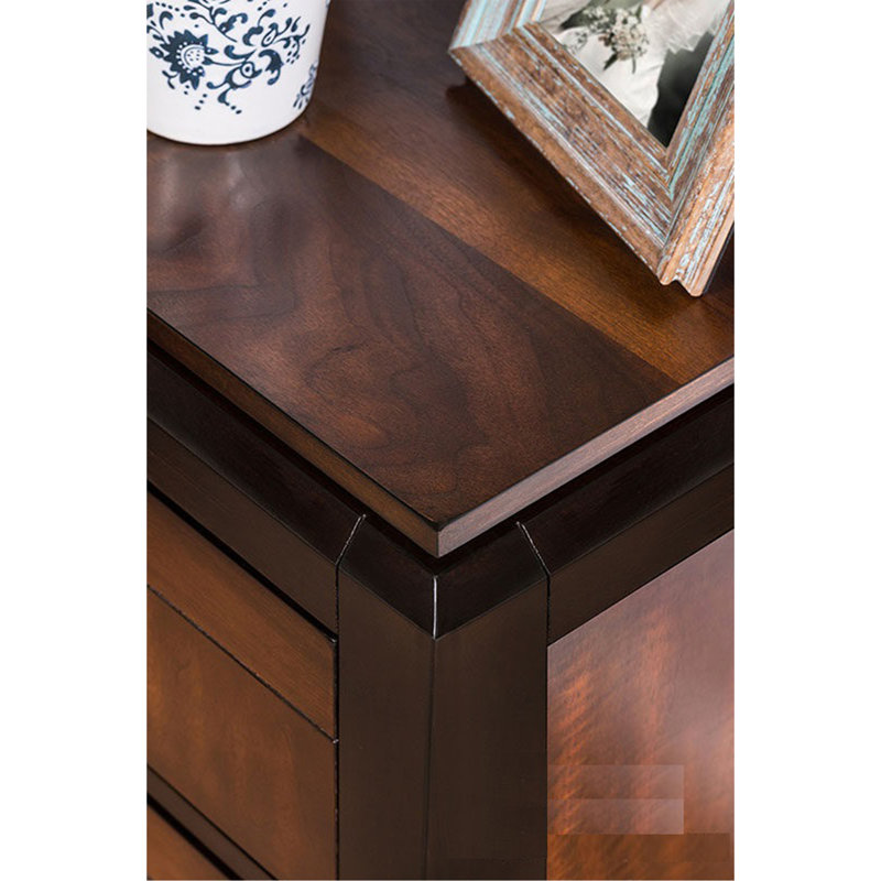 Table de chevet Acacia noyer 1pc seulement
