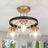 Glass Semi Flush Mount