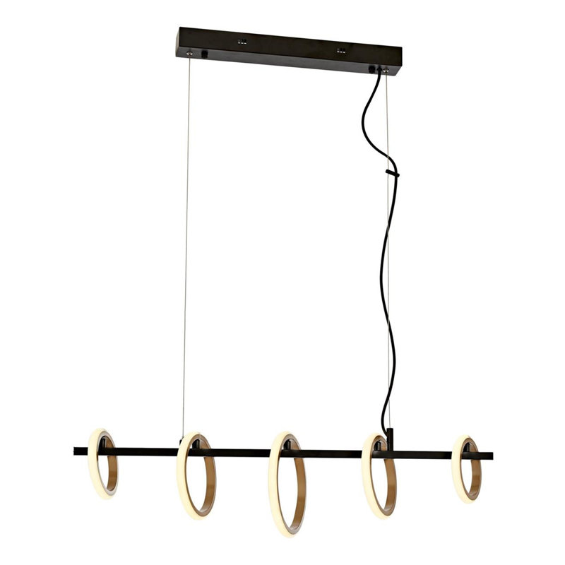 Lustre pour îlot de cuisine 5 lumières