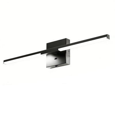Modern Bathroom Vanity Light 24 Inch, Rotatable, 14W Dimmable 5CCT Led Bathroom Light Fixture Over Mirror, Black Bar Vanity Light For Bathroom Mirror Restroom-ETL Certificated