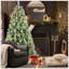 Arbre de Noël avec 66 pommes de pin - 988 pointes, branches mixtes en PVC et en aiguilles dures, structure à charnières pour une installation facile, support en métal robuste - arbre de Noël complet réaliste-708870437