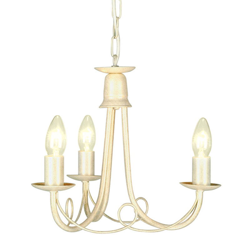 Cline 3 - Light Candle Style Chandelier, Gold, No