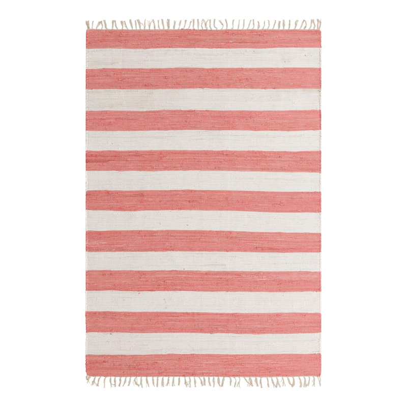 Clerestory Cotton Striped Indoor Rug, Rectangle 6'1" x 9'