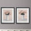Blush florals I-ensemble de 2 reproductions d’art encadrées sur papier