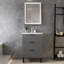 60mm Single Bathroom Vanity with Integrated Ceramic Basin-119716490