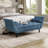 Upholstered Velvet Bench, End Of Bed Bench With 2 Pillows, Upholstered Button Tufted Ottoman,Footstool With Rolled Arms, Foot Rest With Solid Wood Legs, For Entryway, Living Room ,Dining Room,Blue-403718390-403718280
