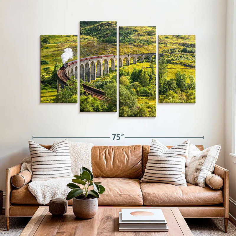 Lilie Glenfinnan, chemin de fer du viaduc, H 42 po x l 68 po