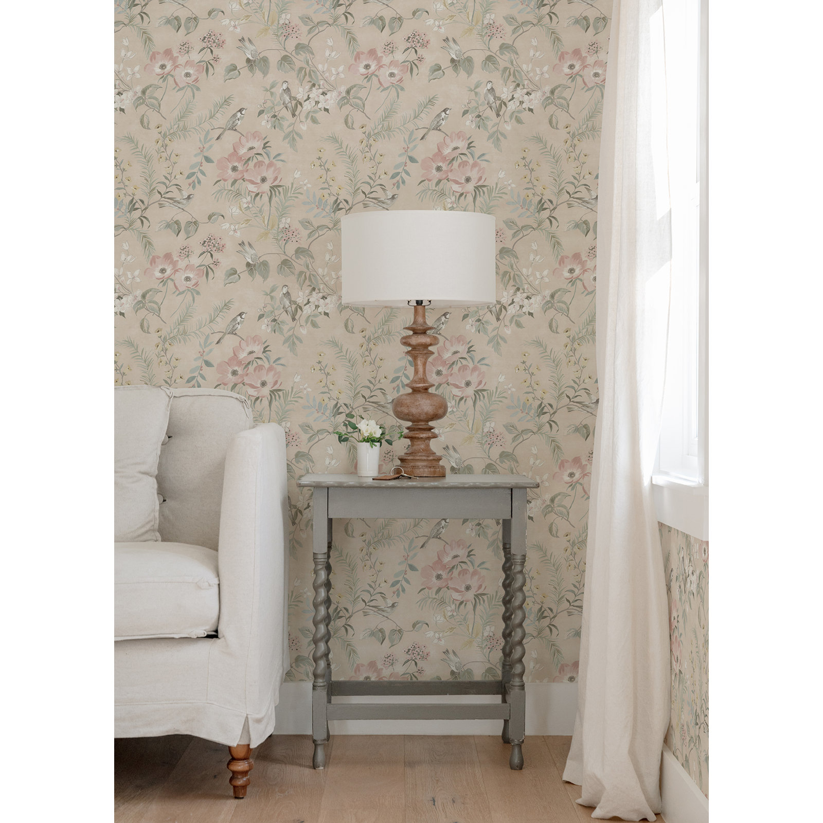 Harton Floral Roll, Pink