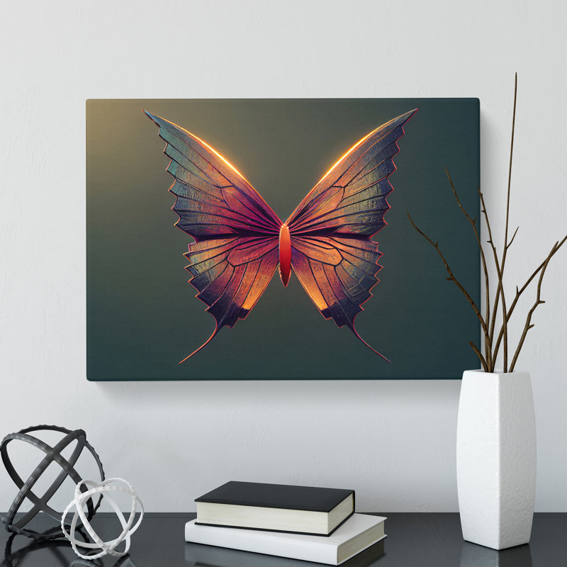 Astonishing Butterfly - Wrapped Canvas Print, 50cm H x 76cm W x 3cm D