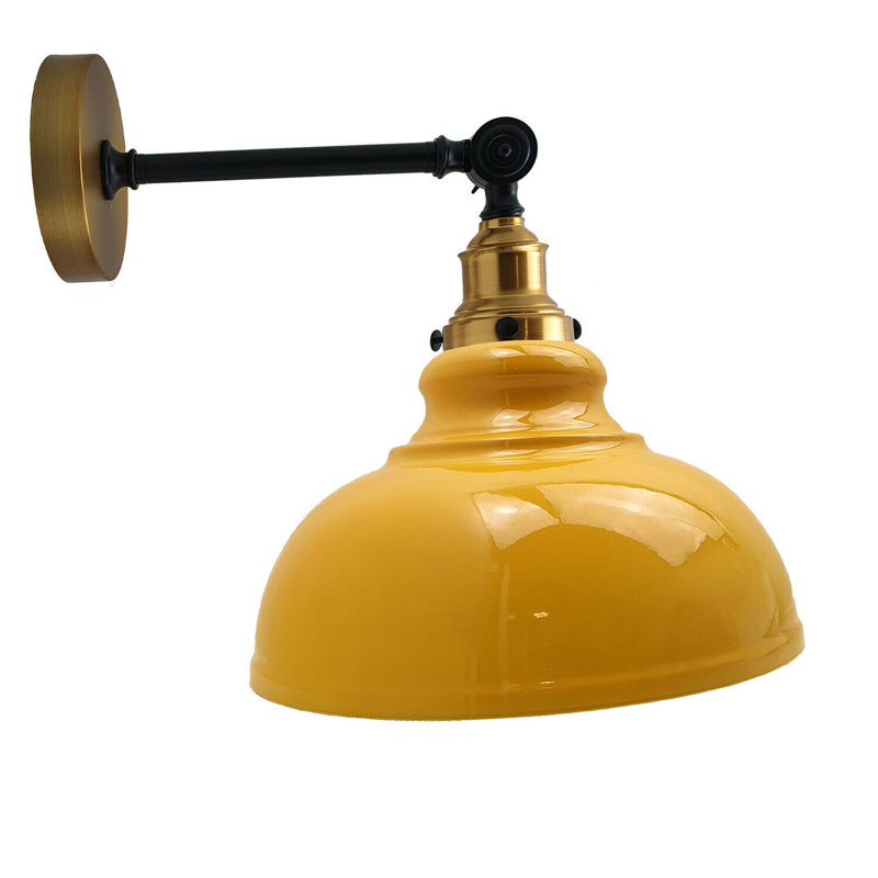 Hyannis Swing Arm Sconce, Yellow, Gold