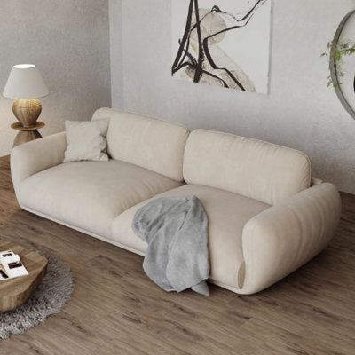 Cream Wabi-Sabi Minimalist Sofa