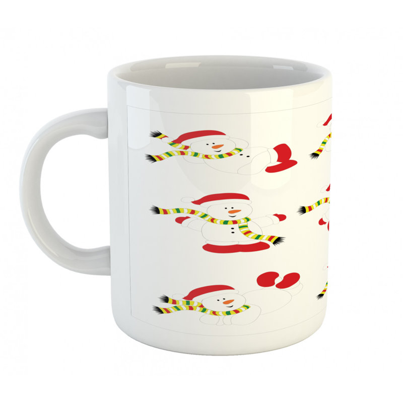 Grande tasse à café bonhomme de neige