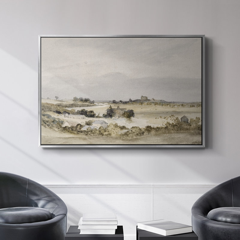 «Vintage Landscape - CMxxxi» sur, Toile tendue, H 9 po x l 13 po x P 1,5 po