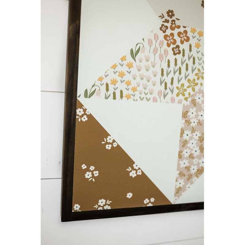 Panneau de courtepointe en bois The Inspired Home Collection Patchwork