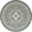 Tapis bleu/beige oriental Jackson-38305385
