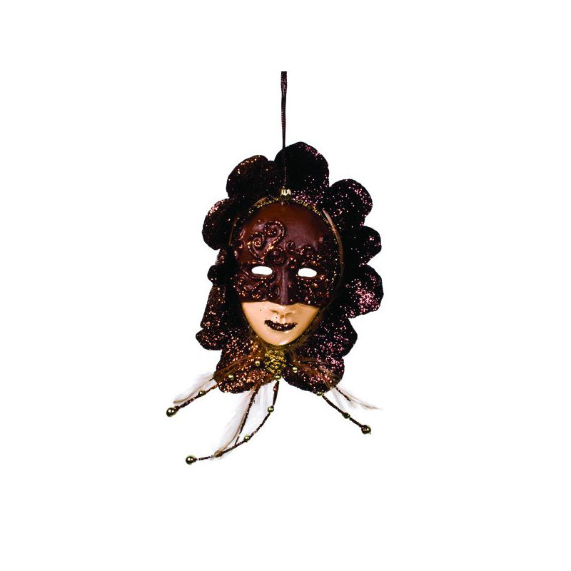 20cm Holiday Shaped Ornament, Brown/Taupe