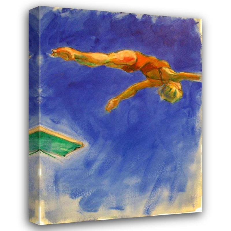 Art sur toile tendu Lark Manor ™ Hoffman, Kate, titre: Diver, H 47 po x l 36 po