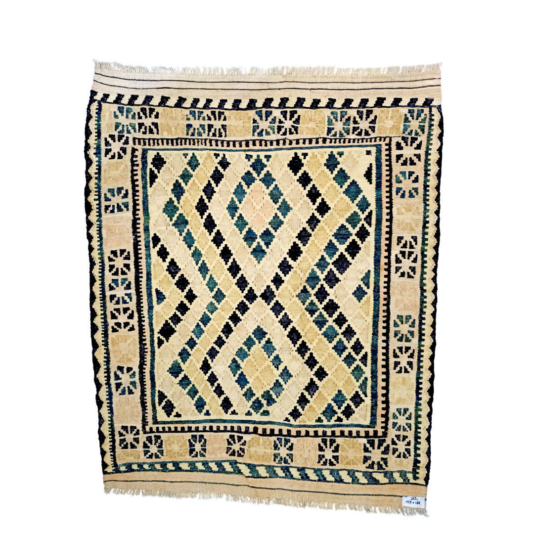 Rawlins Geometric Hand Woven 160cm X 190cm Area Rug
