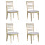 Ensemble de 4 chaises d'appoint rembourrées Classic