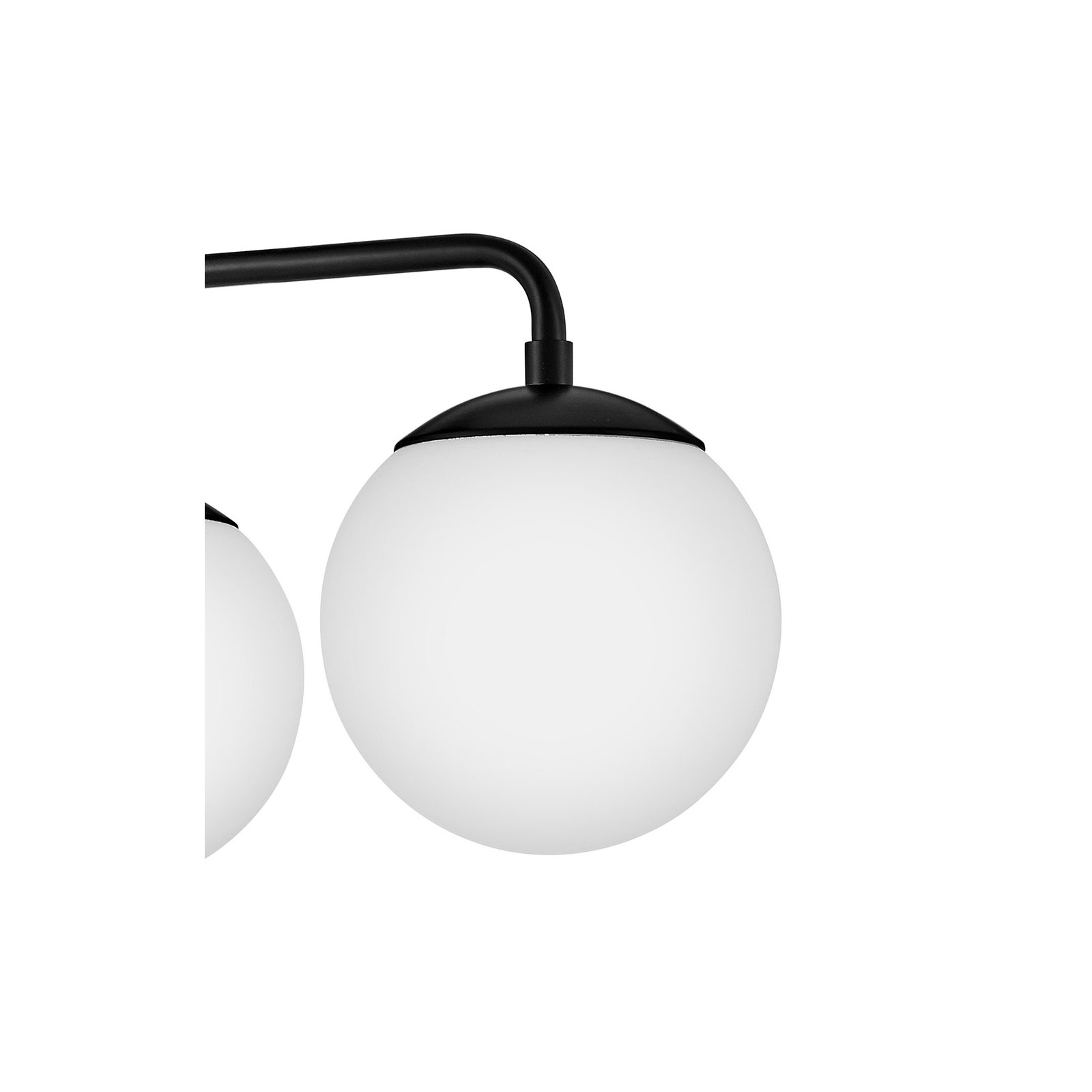 Kobie 3 Light Semi Flush Mount, Black