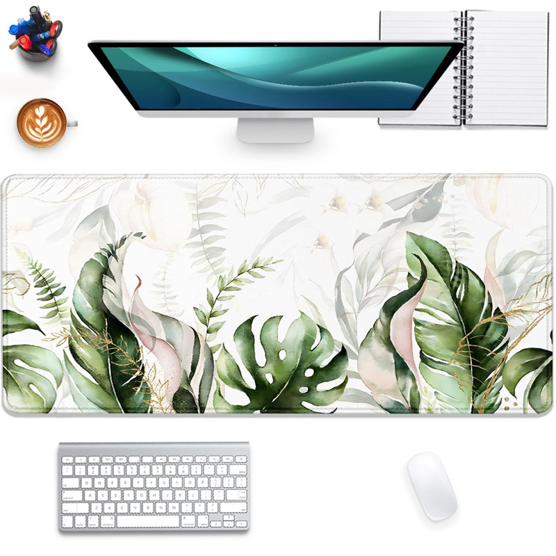 Tapis de souris Green Tropical Leaves