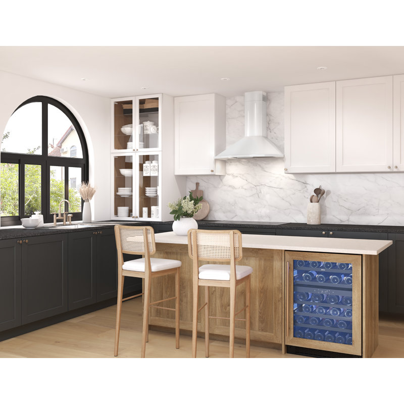Zephyr Savona 30 in. 600 CFM Wall Mount Range Hood with LED Lights, White