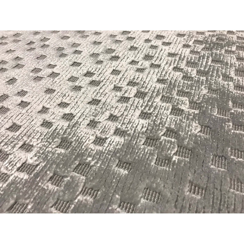 Geometric Area Rug in Gray, Rectangle 6'8" x 10'2"