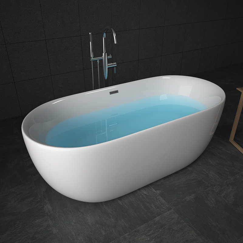 Baignoire de trempage autoportante en acrylique 51 po. X 28 po.