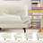 65” Futon multi-person sofa that can be converted into bed with adjustable back and ends-719449032