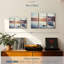 «Summer Lake Fishing», 3 pièces sur toile-98562814