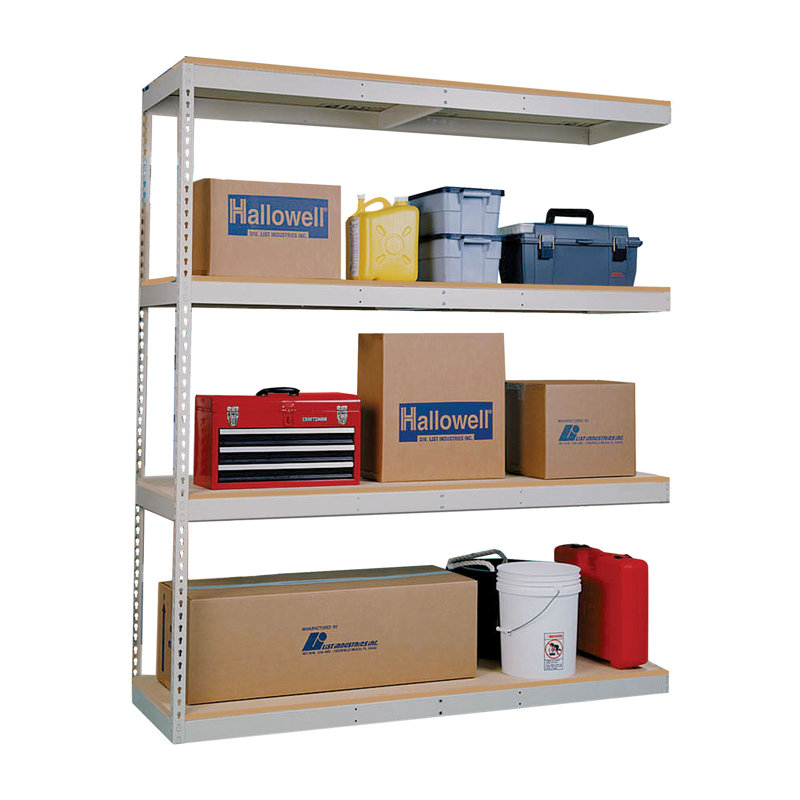Rayonnage à 4 tablettes Rivet, L 48 po x P 36 po x H 84 po, Non