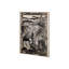 Linocut I (Ram) a toile texturée embelée à la main-92362317