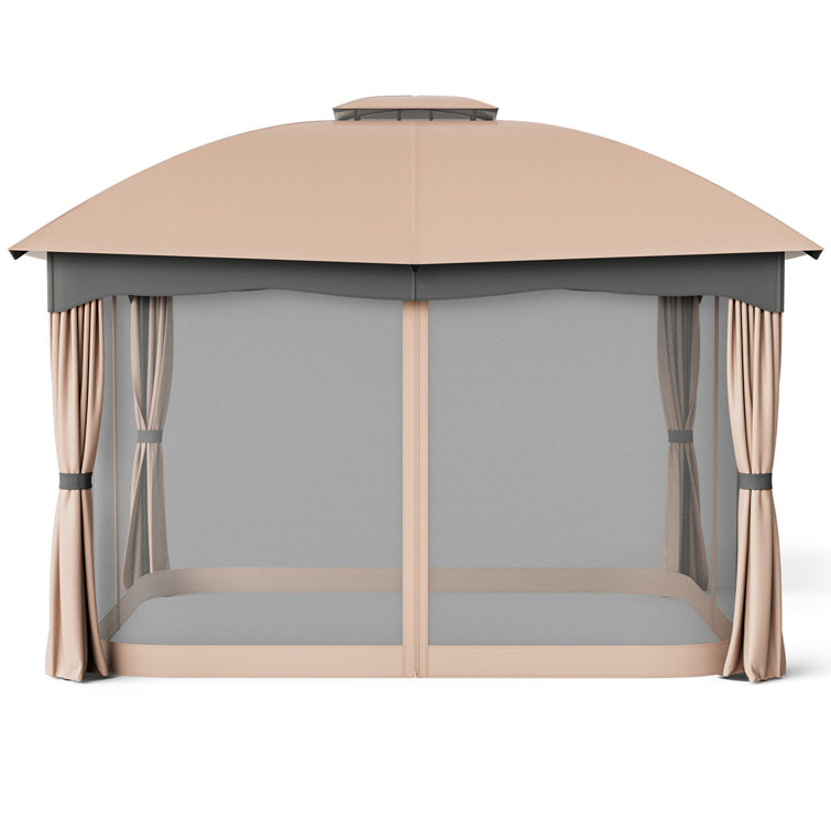 12 pi. L 10 pi. D Pavillon de jardin en acier