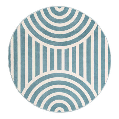 Unique Loom Lines Whimsy Kids Rug
