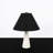 Modern Cone Shaped White Marble Base Table Lamp