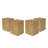Wood-Look Square-Column MGO End Table-1642689365