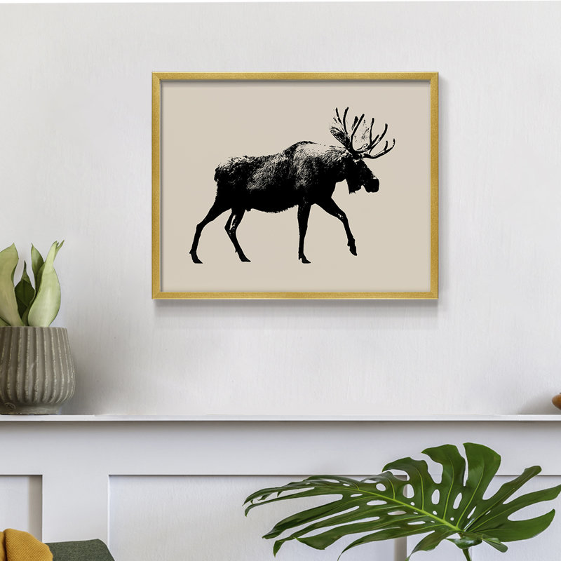Wild Ambler I -Framed Print - Restickable, Gold, 8" H x 10" W