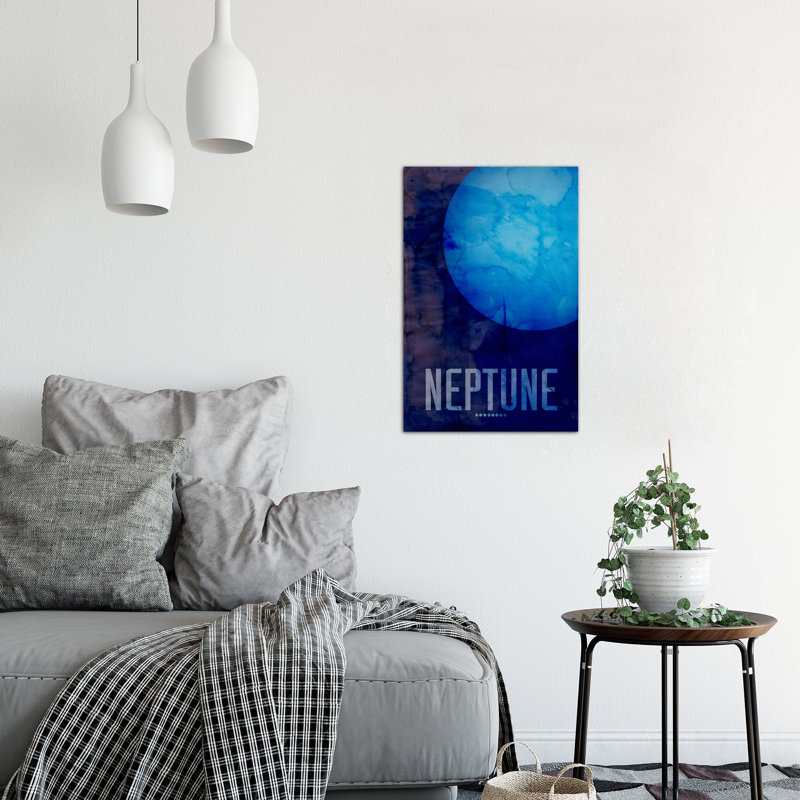 « the planet neptune »-impression sur toile sans cadre Michael Tompsett, H 40 po x l 26 po x P 1,5 po, Pas de tapis