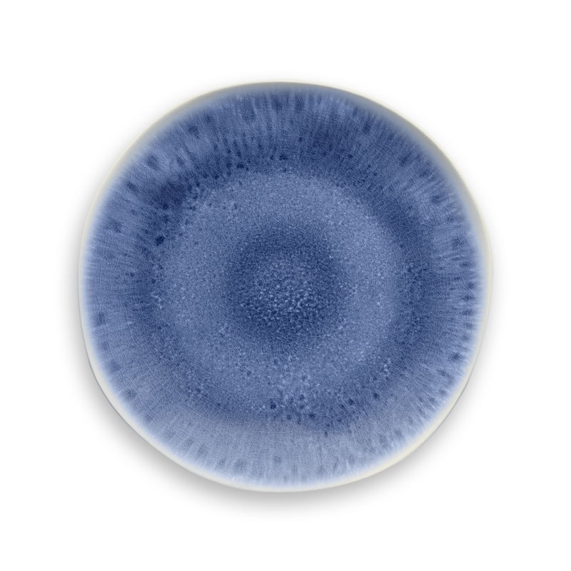 Huerta Glaze 22cm Melamine Salad Plate, Indigo