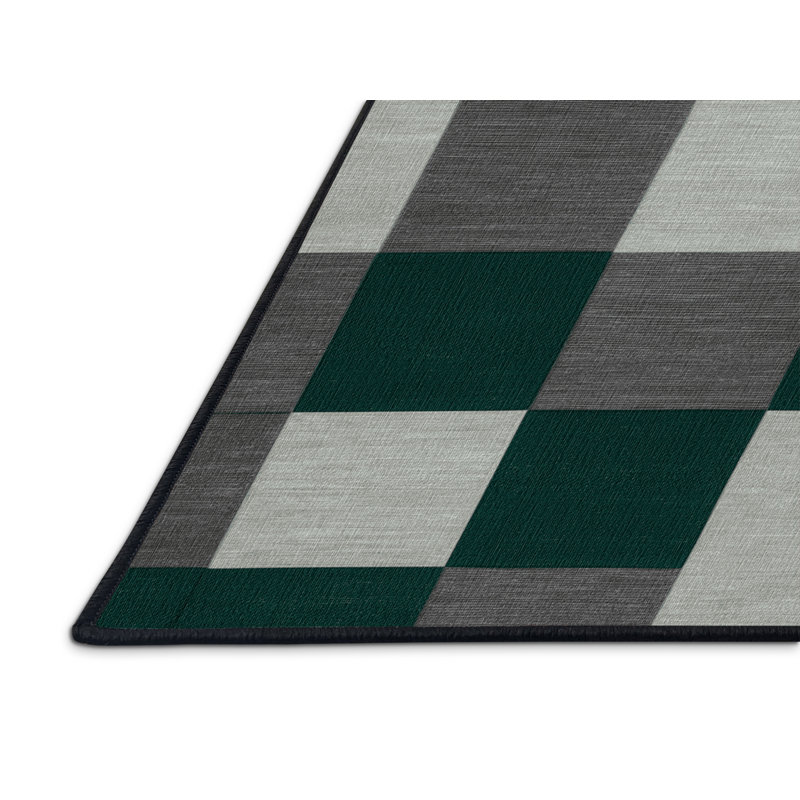 Machine Washable Botanical Area Rug, Rectangle 2' x 3'