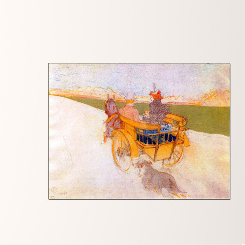 Henri De Toulouse-Lautrec - Wrapped Canvas Painting, 90cm H x 120cm W x 1.8cm D
