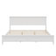 Lit plateforme moderne en bois massif avec lattes robustes, sans sommier, cadre en bois blanc-1615792278-1615792279
