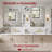 SUMERAIN Black Edge Resistant Black Bathroom Vanity Mirror for Wall, 24 x 32 Inch Aluminum Framed Mirror with Shatter-Resistant Tempered Glass, Versatile Hanging Options for Bathroom Sink or Entryway-758242396-758242390-763430347