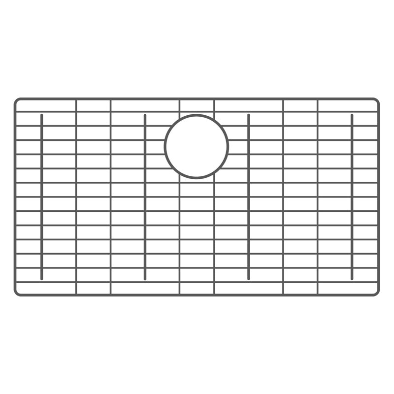 26.25"x14.25" Bottom Grid in Champagne Bronze, Gunmetal PVD