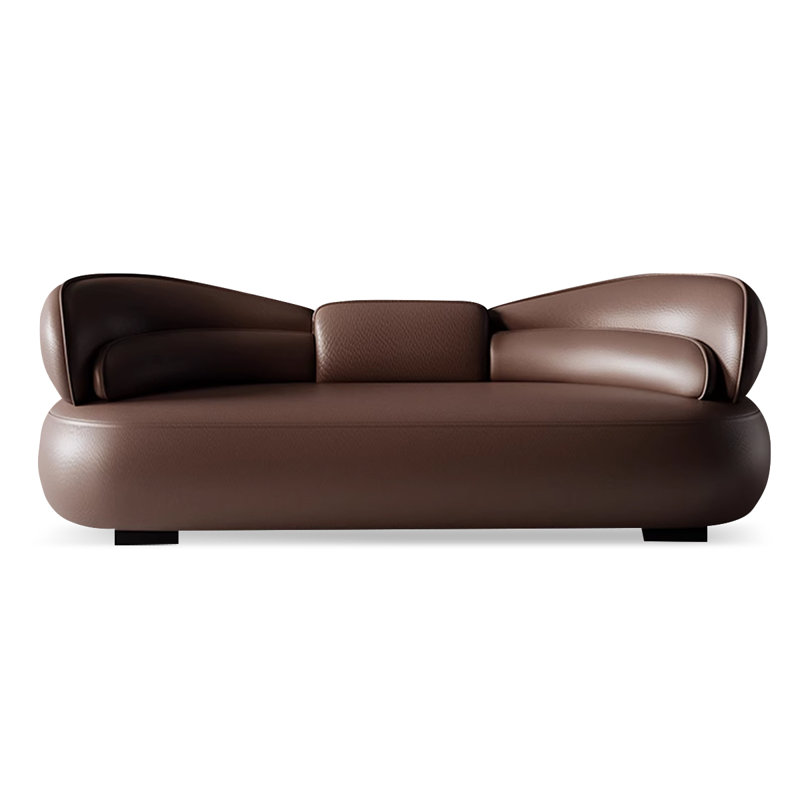 Banc rembourré, Brun