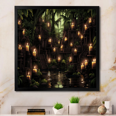 Bougie rituels éclairés par la lune - art mural