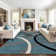 Tolchester Abstract Blue/Gray/Black Area Rug