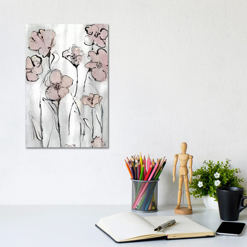 Wildflowers I 1 Piece Wrapped Canvas Painting, 20.32 cm H x 30.48 cm W